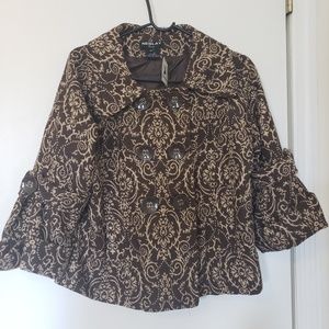 Neslay Paris 3/4 sleeve double breasted jacket